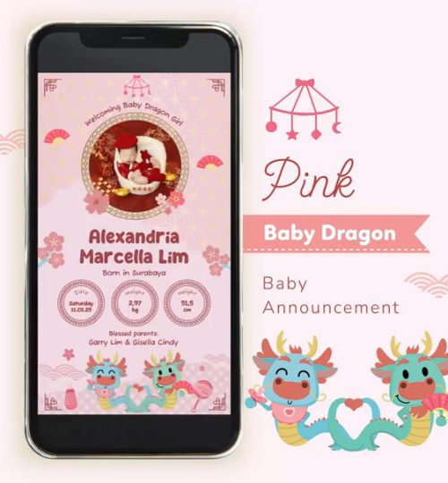 Video Baby Girl Announcement Dragon