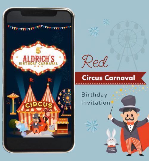 Undangan Digital Ulang Tahun Anak Carnaval