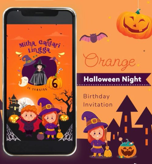 Halloween Anak Undangan Ulang Tahun