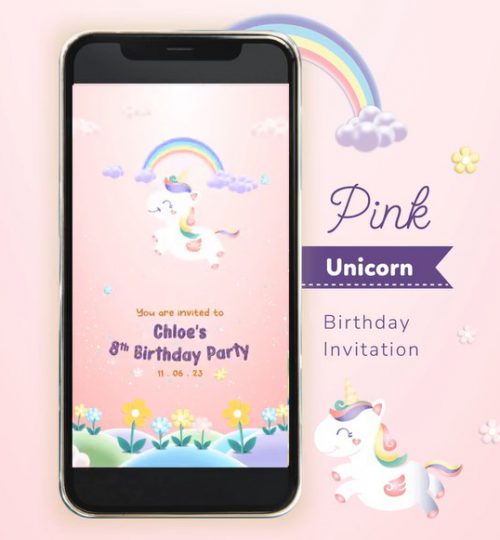 Undangan Birthday Party Jakarta Magical Unicorn