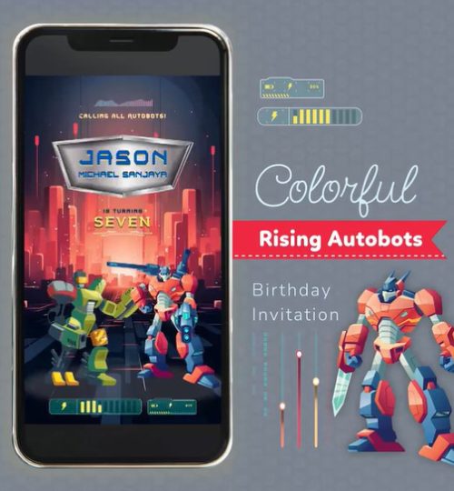 Autobots Invitation Birthday Transformers