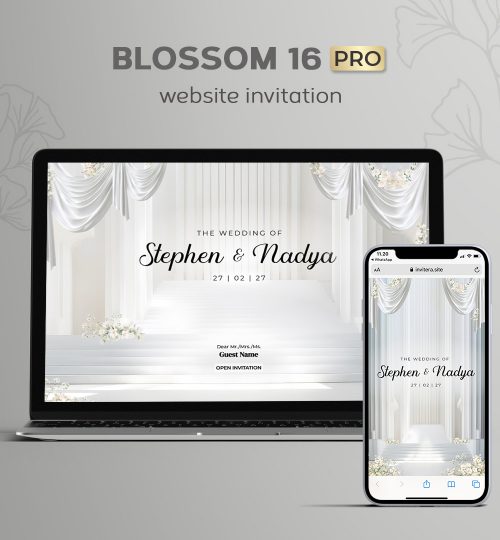 Wedding Website Drape White